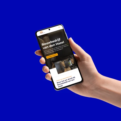 Bouwbedrijf van den Hazel heeft een WordPress website laten maken bij EVO Connect